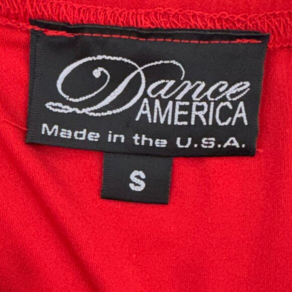 Dance America Sz S Red Skirt with Rhinestone Buckle NWT - Picture 9 of 10